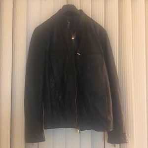 Pure leather Massimo Dutti Jacket